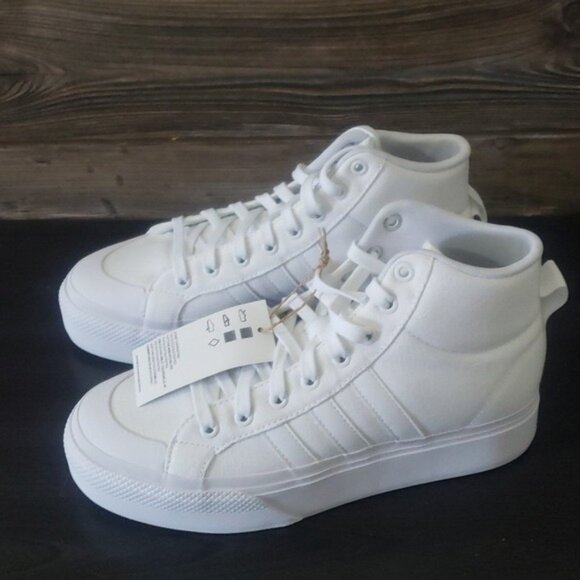 New Adidas Bravada 2.0 Mid Womens Platform Sneakers Size 7.5 Skater Streetwear - Picture 7 of 10